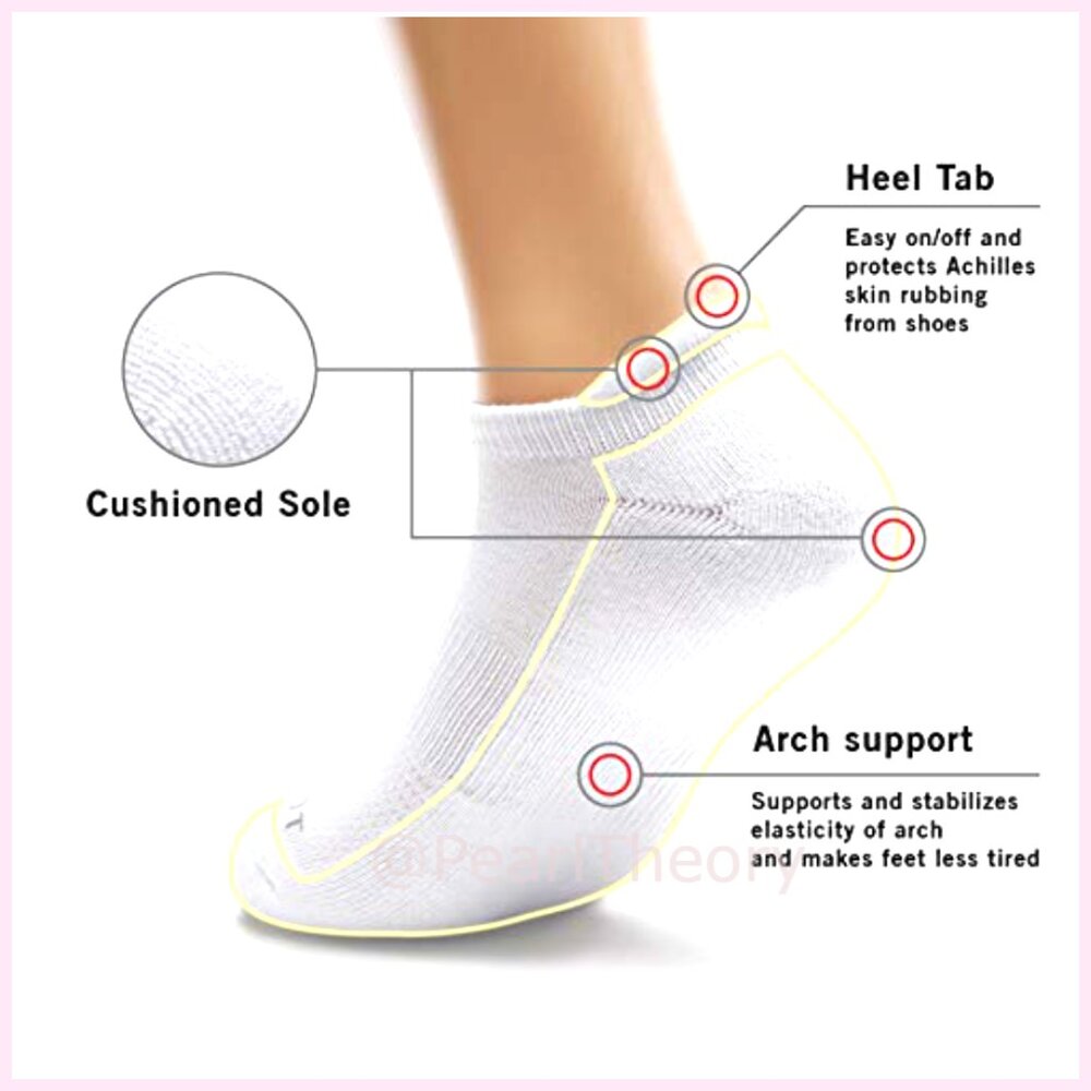 Performance Athletic Cushion Running Socks With H… - image 4